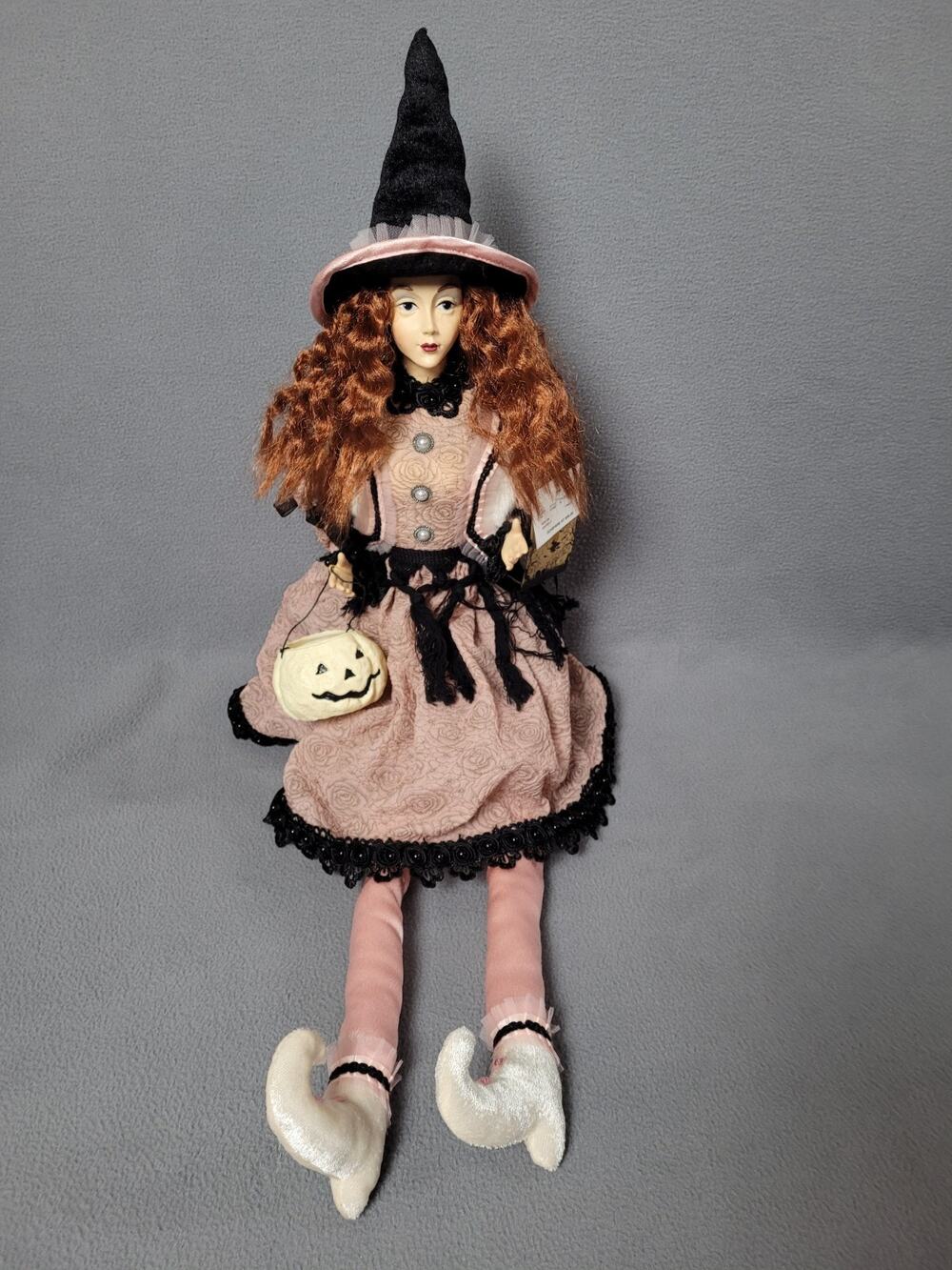 Witch Crafters Halloween Victorian Witch Shelf Sitter Weighted Bottom Figure